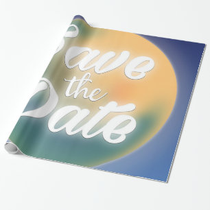 Sparen de Magische Maan van de Datum Cadeaupapier
