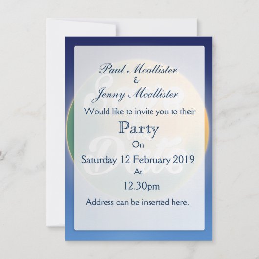 Sparen de Magische Maan van de Datum Kaart (Voorkant)