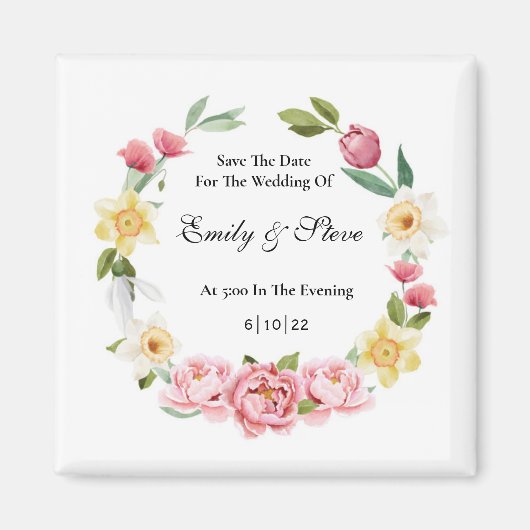 Sparen de Magnet van de Datum Magneet (Voorkant)