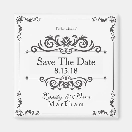 Sparen de Magnet van de Datum Magneet (Voorkant)