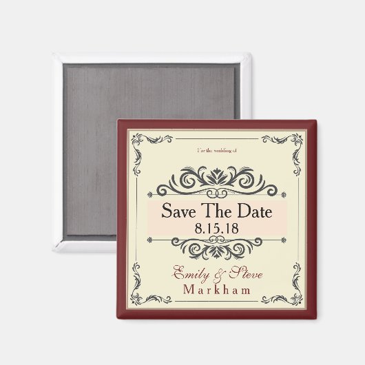 Sparen de Magnet van de Datum Magneet (Voorkant / Achterkant)