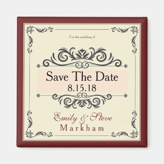 Sparen de Magnet van de Datum Magneet (Voorkant)