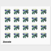 Sparen de Manateans Ronde Sticker (Vel)