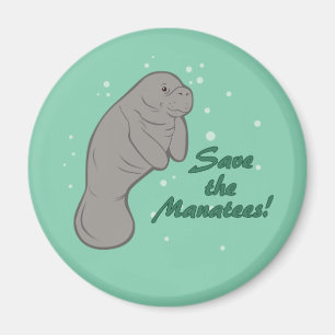 Sparen de Manatees! Magneet