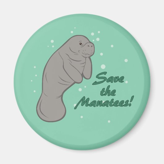 Sparen de Manatees! Magneet (Voorkant)