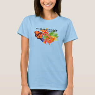 Sparen de Monboogvlinder. Plant Milkweed. T-shirt