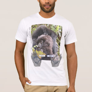 Sparen de Mountain Gorillas (voor- en achterontwer T-shirt
