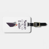 Sparen de Nota Nautical van de Datum Bagagelabel (Voorkant horizontaal)