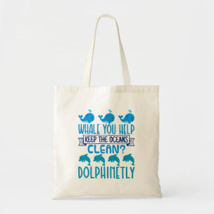 Sparen de Oceans Earth Day Kinder walvisdolfijn Tote Bag