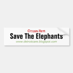 Sparen de Olephants Bumpersticker