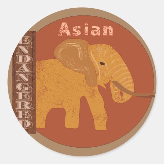 Sparen de Olephants Ronde Sticker (Voorkant)