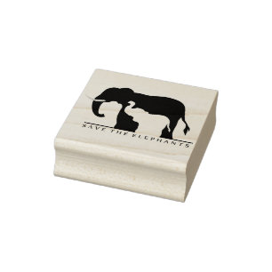 Sparen de Olephants Rubberstempel