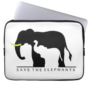 Sparen de Olephants (wit) Laptop Sleeve