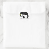 Sparen de Olephants (wit) Ronde Sticker (Tas)