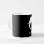 Sparen de Olephants (zwart) Koffiemok (Voorkant links)