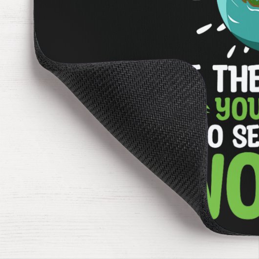 Sparen de planeet respecteer Uw Moeder Klimaatvera Muismat (Hoek)