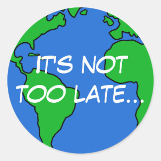 Sparen de planeet ronde sticker