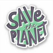 Sparen de planeet sticker (Voorkant)
