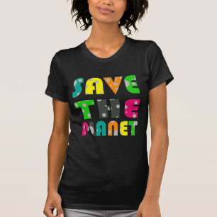 Sparen de planeet t-shirt