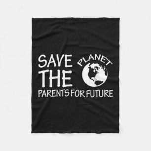 Sparen de Planet Ouders voor toekomstige milieu P Fleece Deken