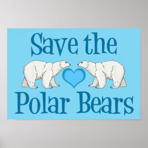 Sparen de Polaire Beren Poster