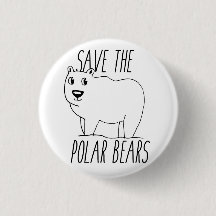 Sparen de Polar Button van Beren