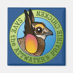 Sparen de Prairie Chicken van Attwater Magneet
