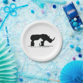 Sparen de Rhino Papieren Bordje (Feest)