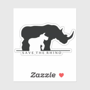 Sparen de Rhino Sticker