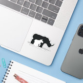 Sparen de Rhino Sticker (Laptop met iPhone)