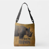 Sparen de Rhinos Crossbody Tas (Voorkant)