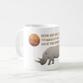 Sparen de Rhinos Koffiemok (Voorkant links)