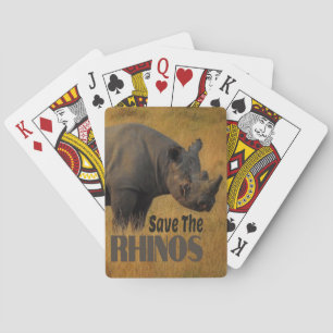 Sparen de Rhinos Pokerkaarten