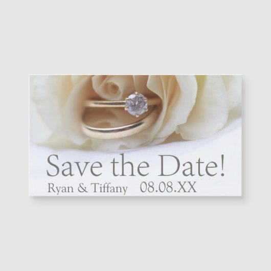 Sparen de ring van het Verloving van de Datum en h (Voorkant)