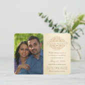 Sparen de  Rol van de Datum met Foto Save The Date (Staand voorkant)