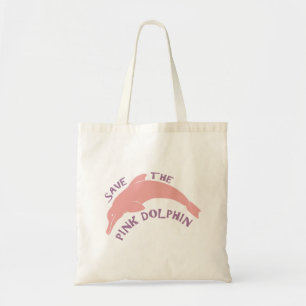 Sparen de Roze Dolphin Tote Bag