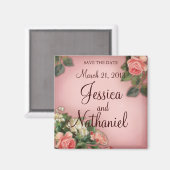 Sparen de Rozen van de Datum Magneet (Voorkant / Achterkant)