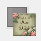 Sparen de  Rozen van de Datum Magneet (Voorkant / Achterkant)