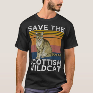 Sparen de Schotse Wildcat, Scottish Wildcat Lover T-shirt
