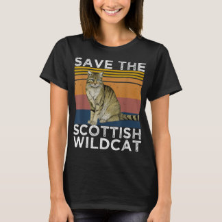 Sparen de Schotse Wildcat, Scottish Wildcat Lover T-shirt