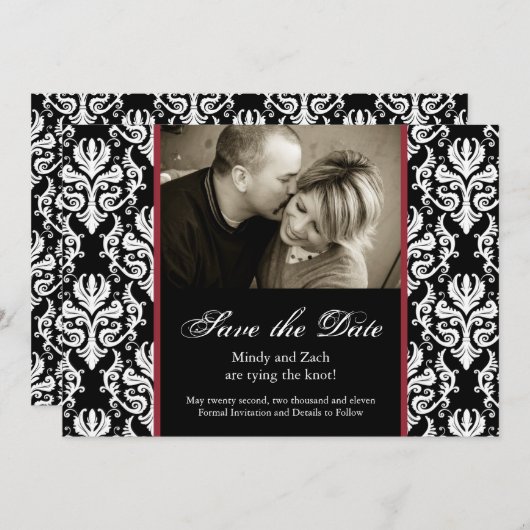 Sparen de Sjabloon van de Weddenschap van de Datum (Voorkant / Achterkant)