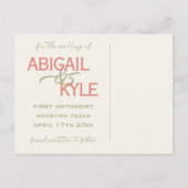 Sparen de Sjabloon van het Briefkaart van de Aanko (Achterkant)