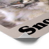 Sparen de sneeuwluipaard poster (Hoek)