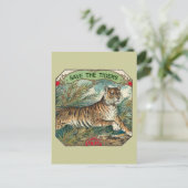 Sparen de Tijgers Briefkaart (Staand voorkant)