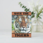 Sparen de Tijgers Briefkaart (Staand voorkant)