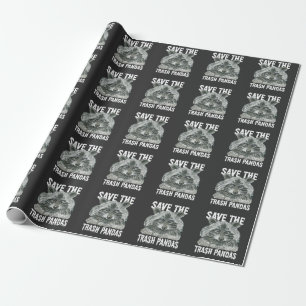 Sparen de Trash Pandas - het Vreemde Raccoon Bewus Cadeaupapier
