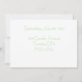 Sparen de Uitnodiging van de Boom van de Datum (Achterkant)