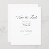 Sparen de Uitnodiging van de Datum (Voorkant / Achterkant)