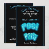 Sparen de Uitnodiging van de Partij van de Dagen v (Voorkant / Achterkant)