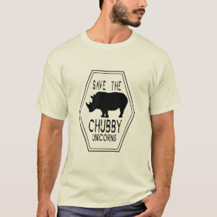 Sparen de Unicorns van de Chubby T-shirt